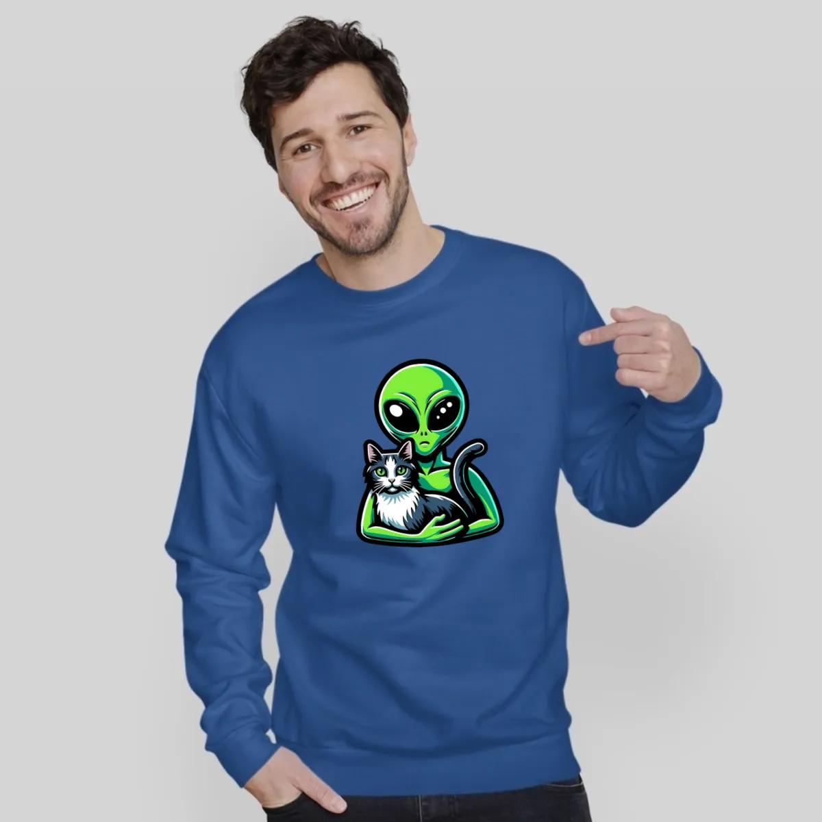 Alien And Grey Cat