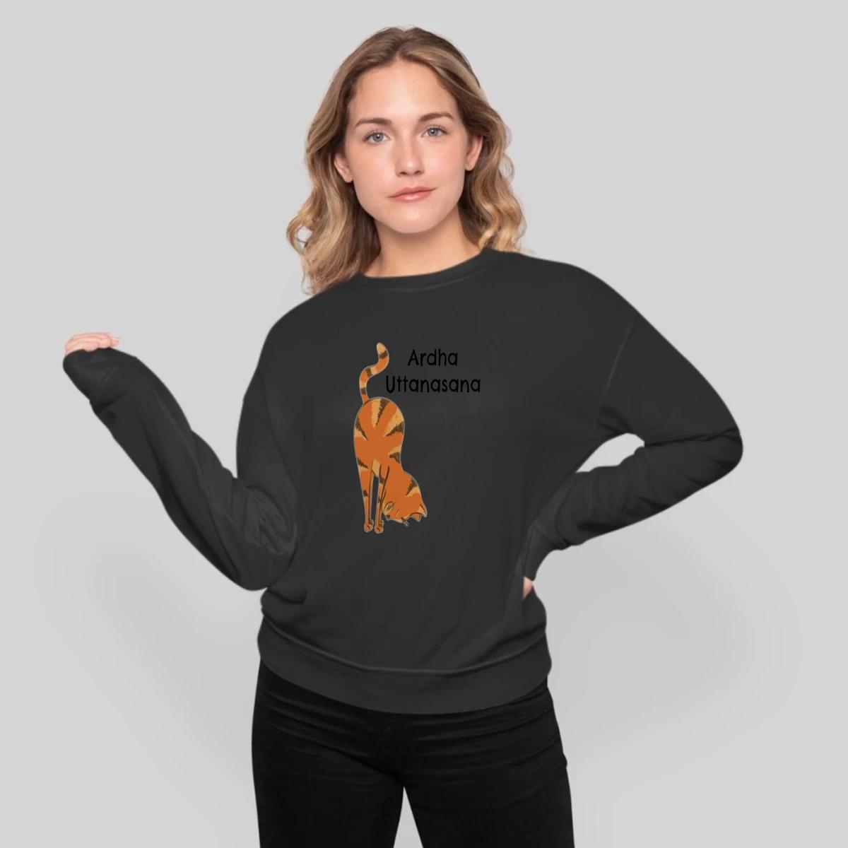 Funny Yoga Cat Woman