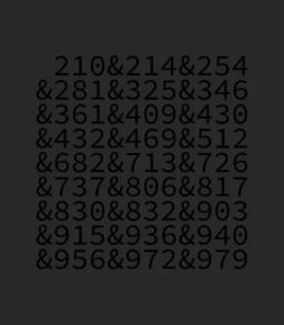 Texas Area Codes