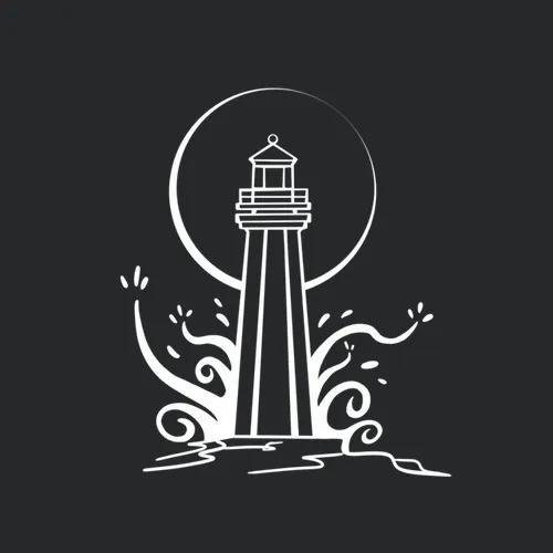 Lighthouse And The Moon