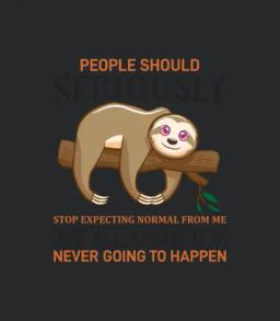 Sloth Funny Saying Quote