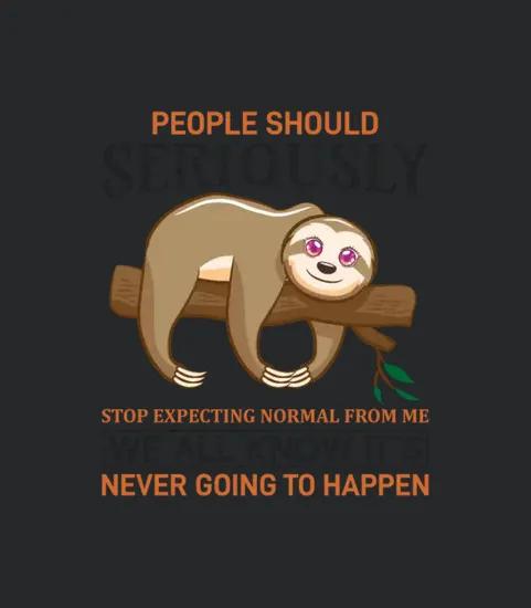 Sloth Funny Saying Quote