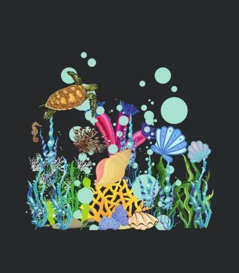 Turtle Under The Sea