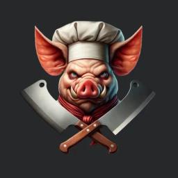 Chef Pig With Cleavers