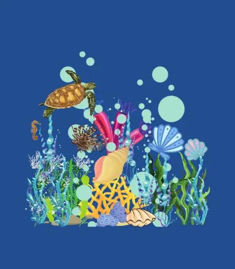 Turtle Under The Sea