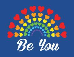 Lgbtq Be You Rainbow Heart