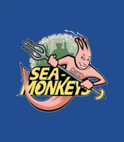 Sea Monkeys Sports Logo Funny