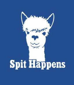 Spit Happens Cute Alpaca Face