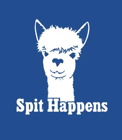 Spit Happens Cute Alpaca Face