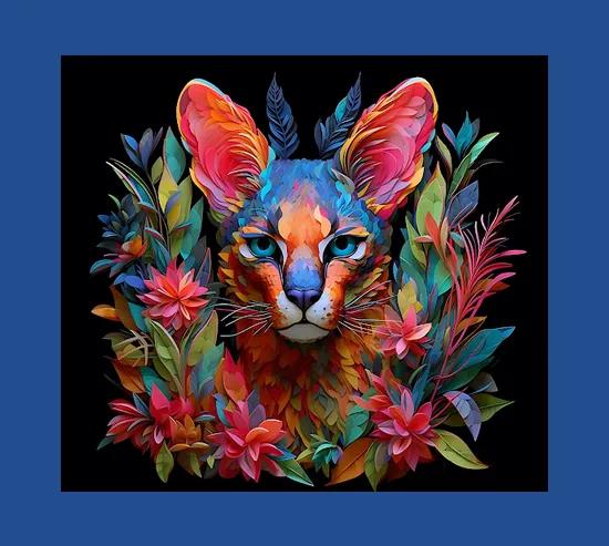 Tumbler 3d Caracal Wrap