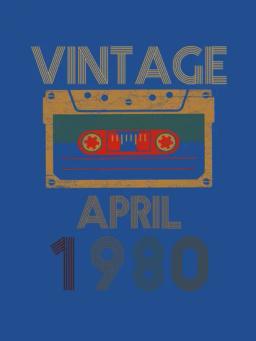 Vintage April 1980 Birthday