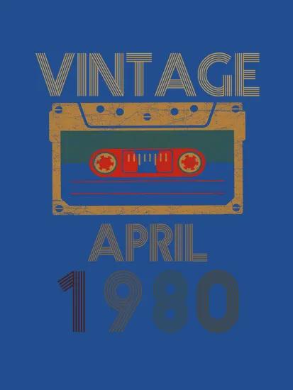 Vintage April 1980 Birthday