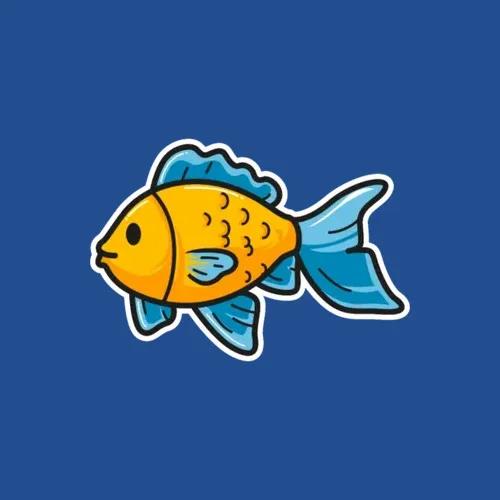 Cute Gold Fish Clipart