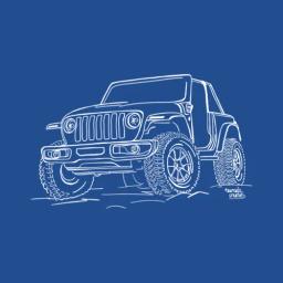 Jeep Pendrawing Offroad