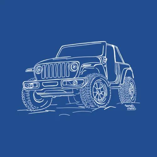 Jeep Pendrawing Offroad
