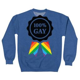 100percent Gay Badge