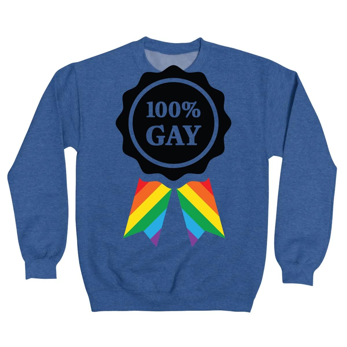 100percent Gay Badge