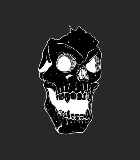 Terror Skull Illustration