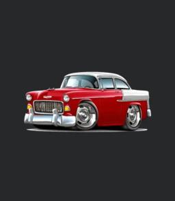 1955 Chevy Belair Red Car