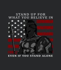 Spartan Warrior American Flag