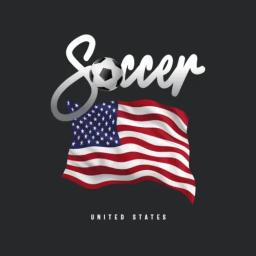 Usa Soccer American Flag
