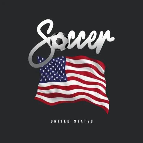 Usa Soccer American Flag
