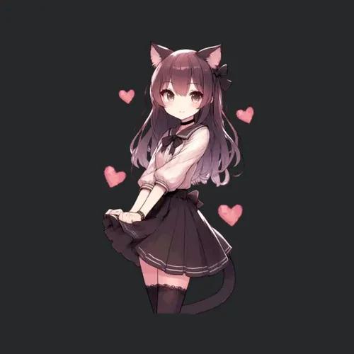 Lovely Neko Anime Girl
