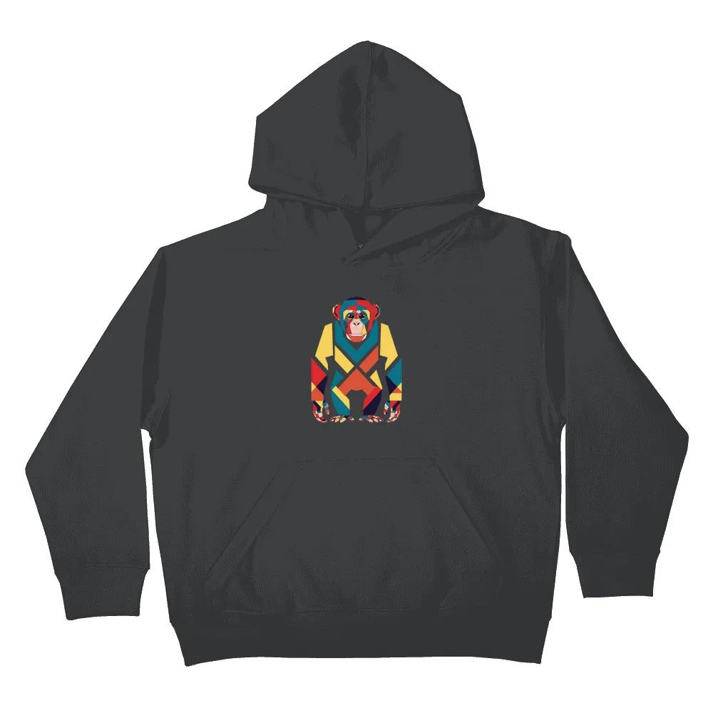 Colorful Geometric Monkey Art