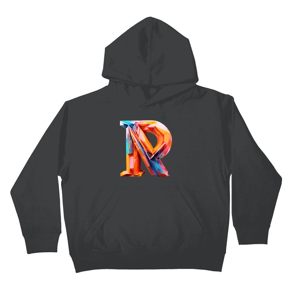 Colorful Geometric Crystal Letter R