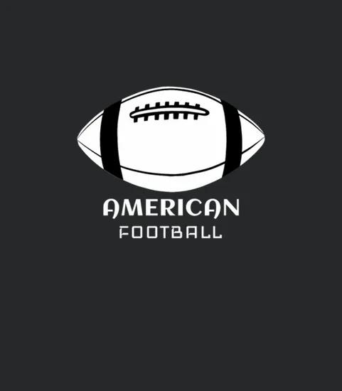 American Football Ball Black