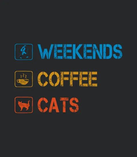 Hiking Weekends Coffee Cats
