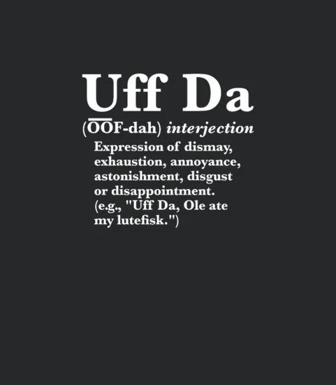 Uff Da Definition