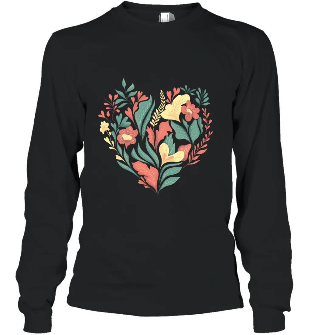 Colorful And Floral Heart