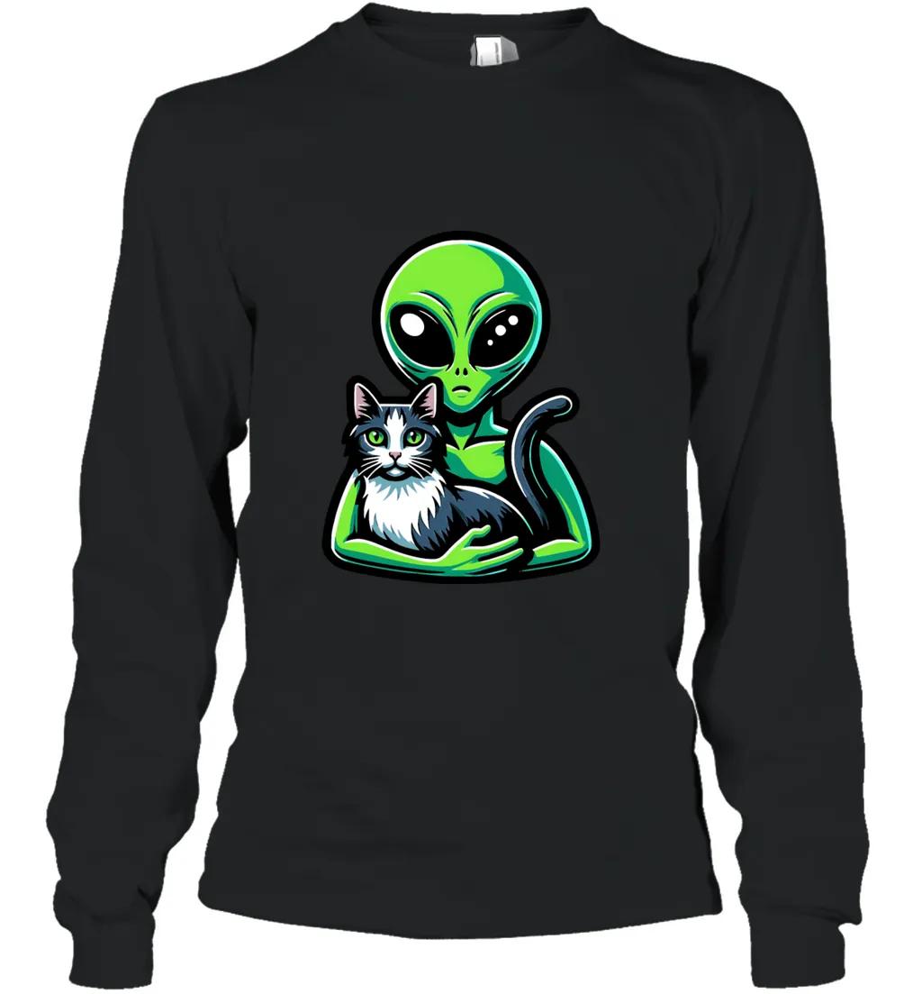 Alien And Grey Cat