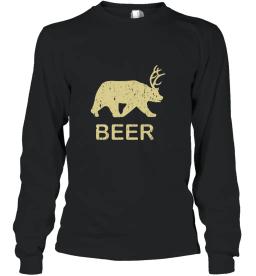 Funny Gym Beer Bear Deer Vintage