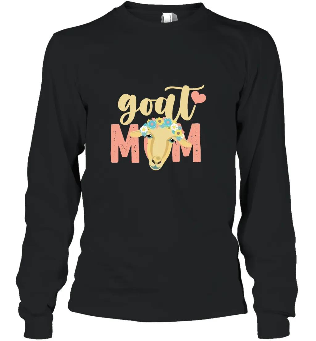 Goat Mom Goat Face Floral