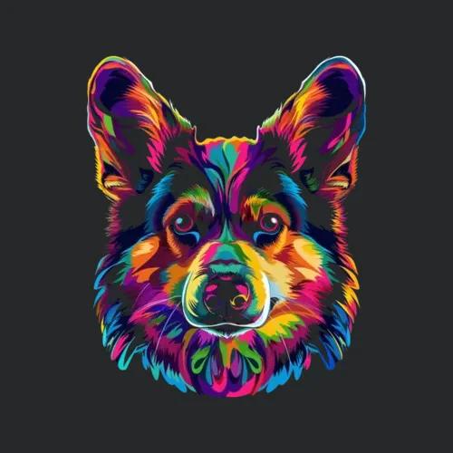 Welsh Corgi Dog Popart