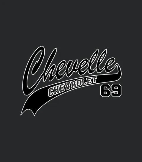 69 Chevelle White Outline