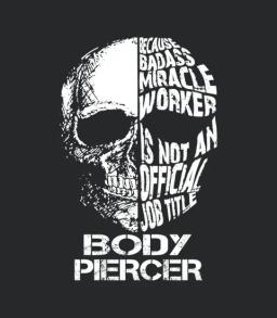 Body Piercer Bada Skull