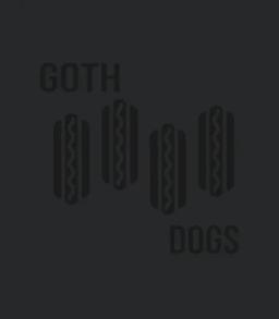 Goth Dogs Funny Hot Dog