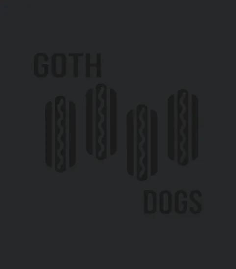 Goth Dogs Funny Hot Dog