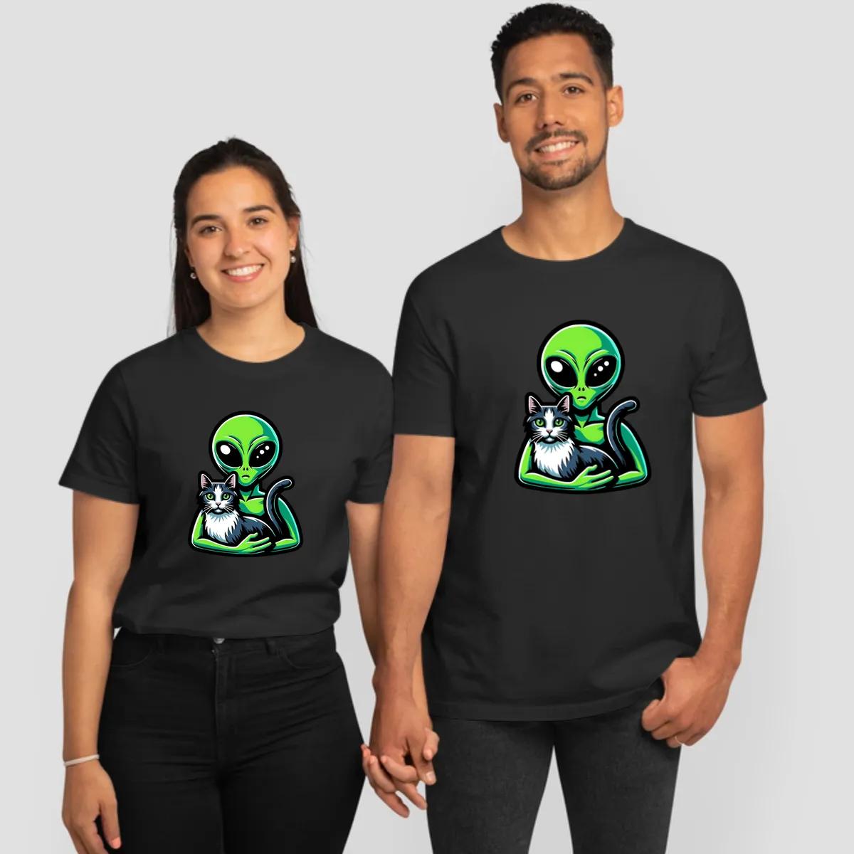 Alien And Grey Cat