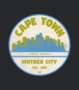 Cape Town Skyline Badge