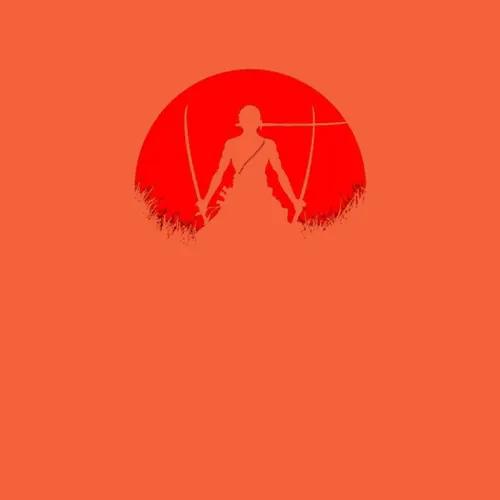 Zoro One Piece Red Moon Anime