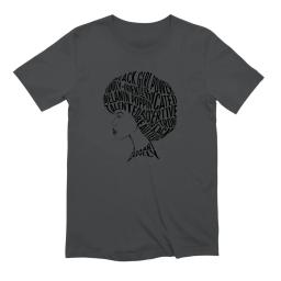 Afro Hair Word Art Design