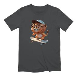 Skater Lion On Skateboard