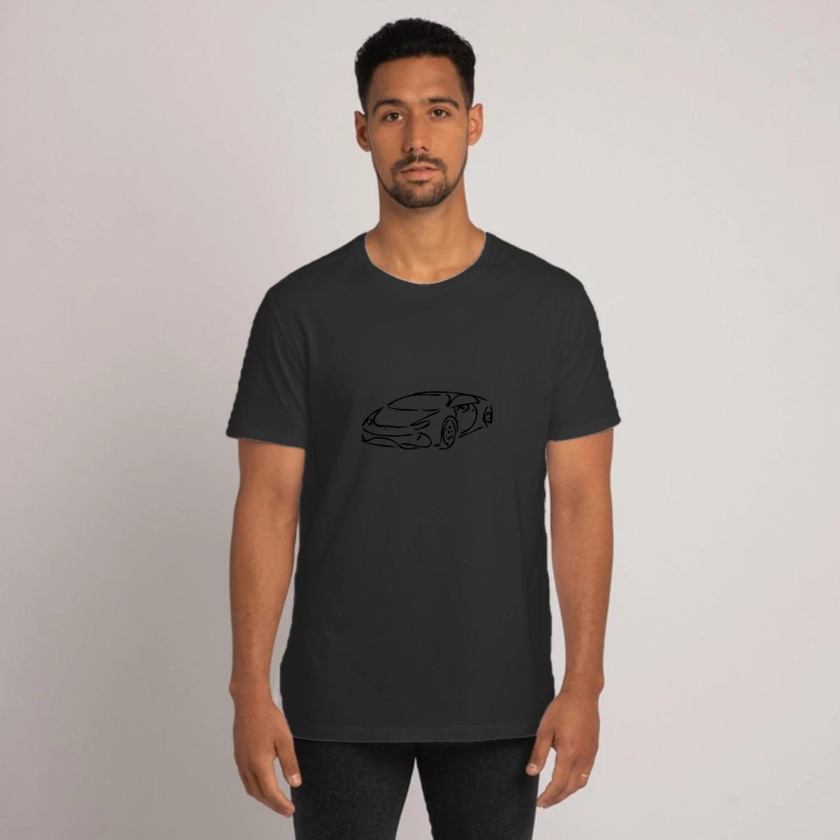 Sports Car Sketch Black