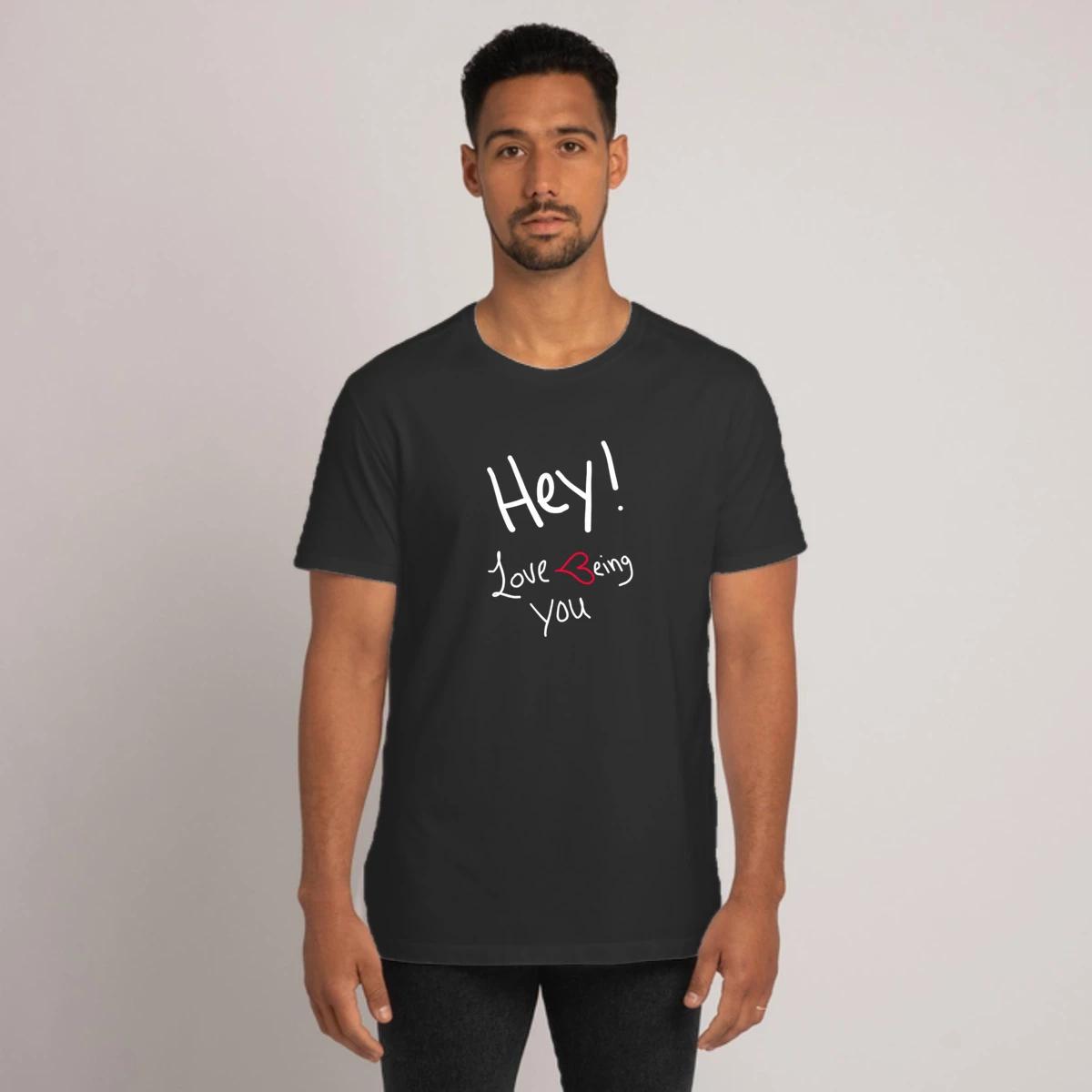 Love Being You White Writing