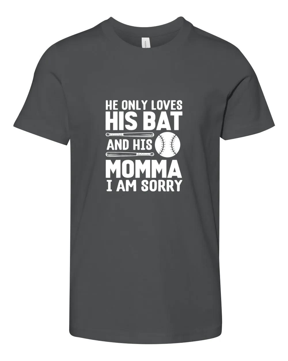 Love Bat Momma Baseball Mom