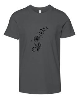 Dandelion With Flying Birds